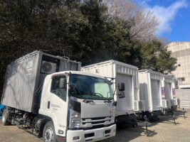 事例紹介|オフグリッドコンテナトレーラーハウス|トイレ・シャワールーム仕様