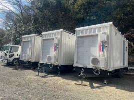 事例紹介|オフグリッドコンテナトレーラーハウス|トイレ・シャワールーム仕様